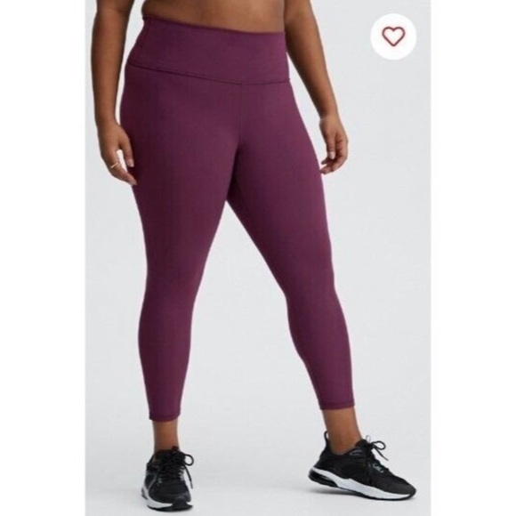 Purple Fabletics Powerhold Workout Pants Size XL - Picture 1 of 7